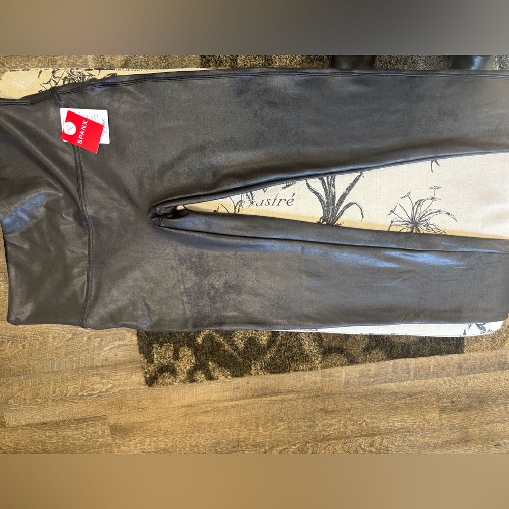 SPANX Shiny Black Leggings